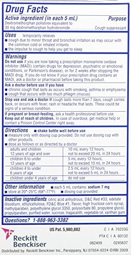 Delsym Childrens 12 Hour Cough Suppressant Liquid-Grape-3 Oz. #TOP2