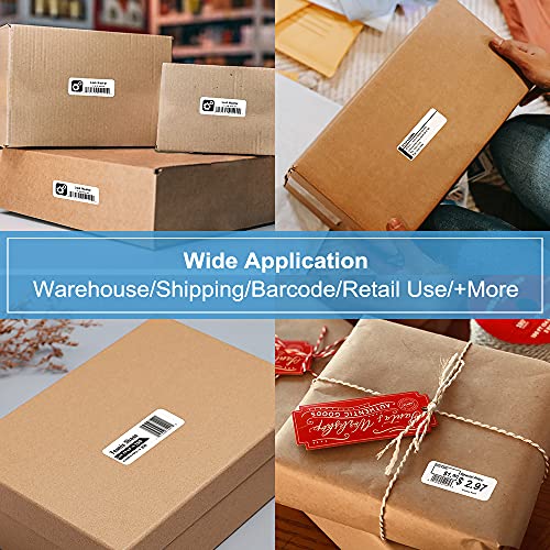 COLORWING Compatible Brother DK-1201 Standard Address Shipping Labels 29mm x 90mm(1.1" x 3.5") Die-Cut Papers for Brother QL-800 QL-710W QL-810W Printer, 6 Rolls+1 Reusable Frame,  image 1