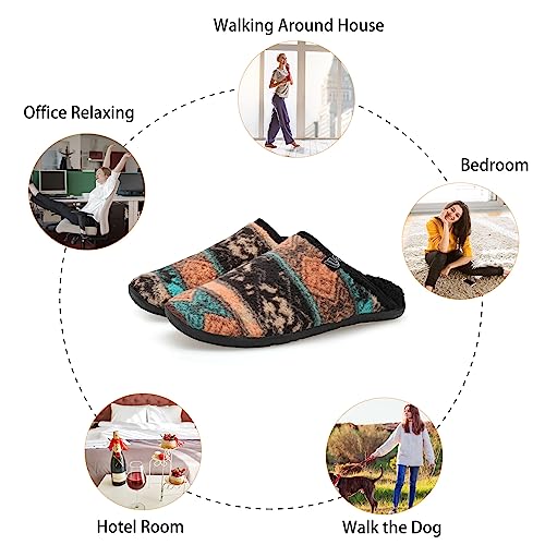 Image of Spesoul Fuzzy House Slippers for Women Men Indoor Closed Back Lightweight Cozy Faux Furry Lining Barefoot House Shoes Slipper Socks for Bedroom Home Office Yoga Outdoor Walking Shoes