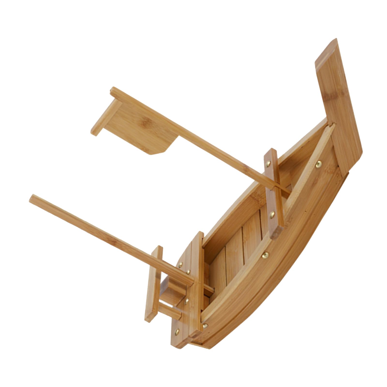 CAZSTYK Natural Wood Sushi Boats Tray Elegant Plate for Displaying Sushi Sashimi and Dessert in Parties Restaurants and Home Use Wood Platter