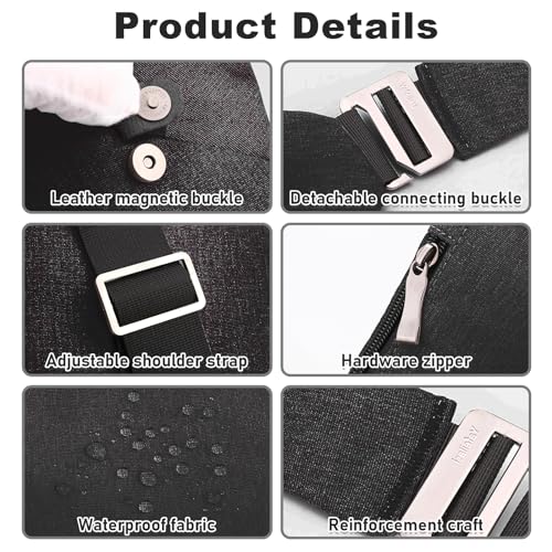 Anti Theft Travel Bag, One Shoulder Large Capacity Cross-body Bag Chest Fashion Lightweight Sling Bags for Travel Sports3