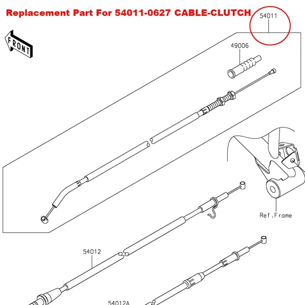Kabel sprzęgła Motocykli Do Kawasaki Ninja 400 /ABS 2018-2023