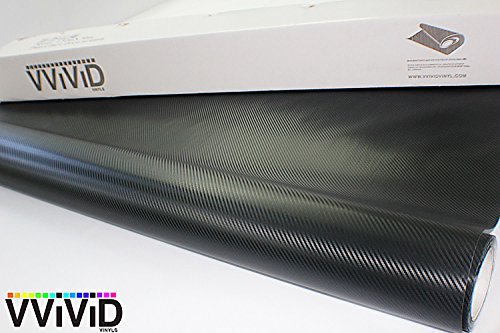 VViViD XPO Black Carbon Fiber 5ft x 1ft 8yr Car Wrap Vinyl Roll with Air Release by VViViD - Image 7