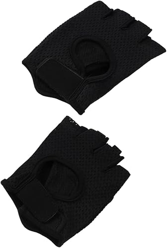 Milisten 2 Pairs Fitness Breathable Gloves Non- Slip Exercise Gloves Hand Muffs for Men Cycling Bike Gloves