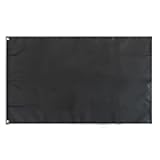 TOPFLAGS Solid Black Flag BlanK Flags 2x3 Ft Create Your Own Solid Black Flag DIY Blanks Canvas Banner to Decorate with Brass Grommets