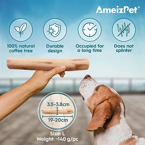 Kauholz Hundespielzeug AmeizPet aus Kaffeeholz für Hunde