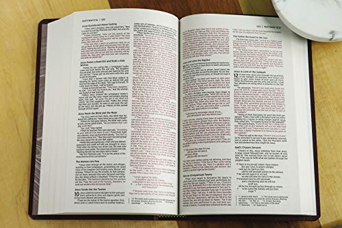 Image of Niv, Gift And Award Bible, Leather-Look, Burgundy, Red Lette