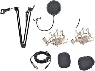 SUPVOX Condenser Microphone Studio Broadcasting Portable Broadcasting Recording Microphone Condenser Microphones Portable Microphone Blue Microphone Suite Mount Blue Major