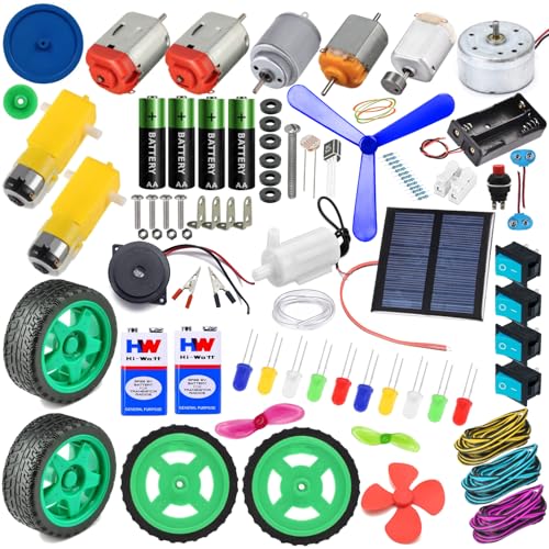 Image of NEXT GEEK 220+ Experiment DC Motor Learning Kit Science Project Educational kit STEM Activities Exciting Gift for Boys & Girls with Instruction Manual