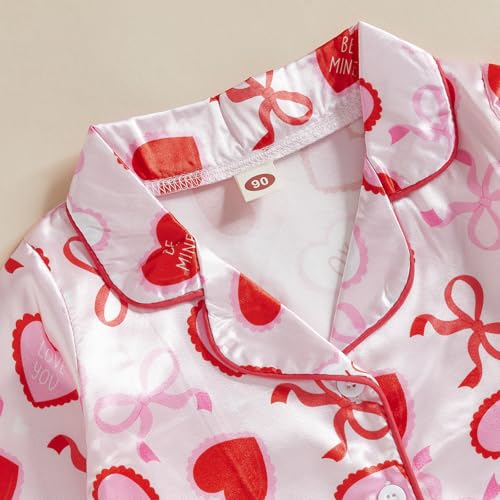 Easter Satin Silk Pajamas Toddler Girl Button Down Easter Eggs&Carrot Long Sleeve Tops+ Pants Little Girls Sleepwear4