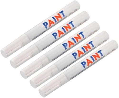 Miniatura 2 de 12 unids blanco impermeable permanente neumático neumático pisada pintura marcador pluma neumático pluma