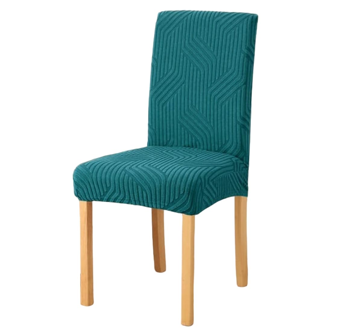 Styleys Elastic Chair Cover Stretch Removable Washable Short Jacquard Dining Chair Cover Protector Seat Slipcover (Pack of 1, Teal, JTMC6) (B0D9YHVW41) Amazon Price History, Amazon Price Tracker