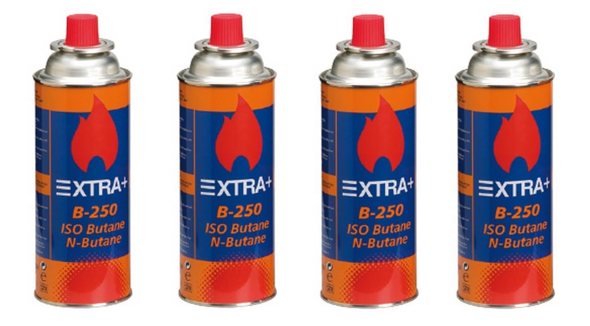 Pack de Cartuchos de Gas Butano Recambio de Gas Propano Portable Gas Butano Tokai Compatible para Cocina Portátil, Hornillo, Soplete Soldador, Camping B-250 227gr (12 Unds, Naranja & Azul)