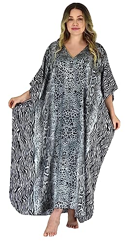 Up2date Fashion Women's Animal Print Caftan/Kaftan, One Size, Style Caf-03C2