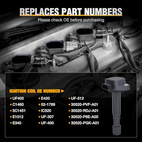Nilight Ignition Coil Pack UF400 for Honda Acura Civic Pilot MDX 2001-2009 by Nilight - Used condition - Image 4