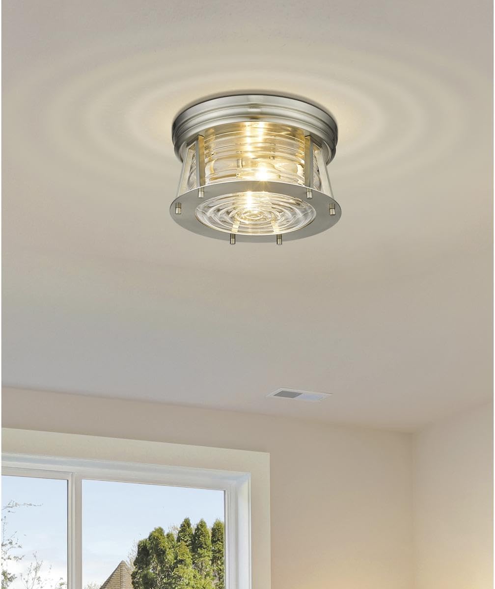 Z-Lite 2 Light Flush Mount 491F2-BN