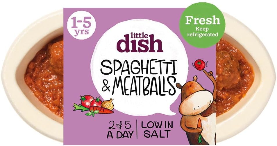 Little Dish Spaghetti and Meatballs Fresh, 100% Natural Kids Meal 1-5 Years 200g