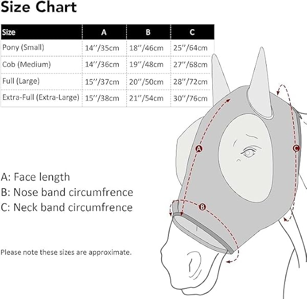 Horzmetnex Stretchy Horse Fly Mask with Ears,Extra-Large Eyes & Mane Opening – Soft, Breathable Fly Mask for Horses, Tangle-Free Design, Enhanced Visibility (Leopard Print, Full (Large)) - 5