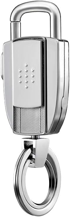 Retro Style Simple Car Business Style Cool Keychain Key Chain Ring Keyring Key Holder Best Gifts for Men ,Women, Boys, Dad - 2 Clips Large Metal