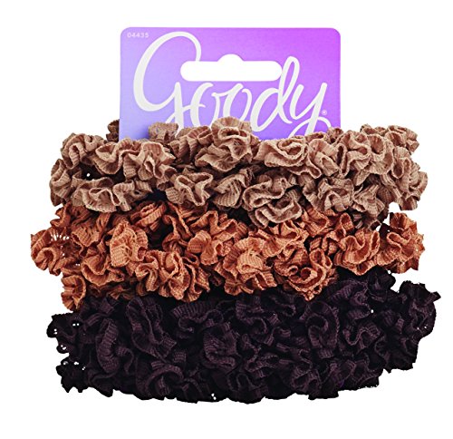 Goody Styling Essentials Ouchless Ribbon Hair Scrunchies, 3 Count