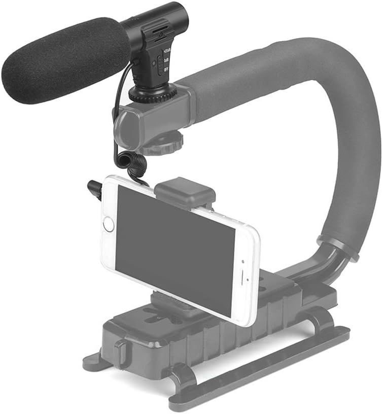 Camera Video Microphone DSLR Interview Cardioid Directional Camcorder External Microphones for Recording 3.5mm Interface