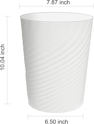 Miniatura 7 de DAJITRE Cubo de basura pequeño de 1.8 galones, papelera de reciclaje de perfil delgado para espacios compactos, baño, oficina, dormitorio, cocina