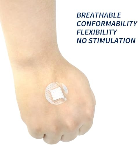 Miniatura 3 de 150 vendajes redondos transparentes PE impermeables círculos adhesivos, 1 caja (nuevo pacakge)