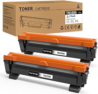TN1050 TN 1050 Toner Cartridges Compatible for Brother TN-1050 for Brother HL-1110 HL-1112 HL-1210W HL-1212W DCP-1510 DCP-1512 DCP-1610 DCP-1610W DCP-1612W MFC-1810 MFC-1910W Printer (2 Black)