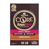 Wellness CORE RawRev Natural Grain Free Small Breed Dry Dog Food, Original Turkey & Chicken with Freeze Dried Turkey, 10-Pound Bag