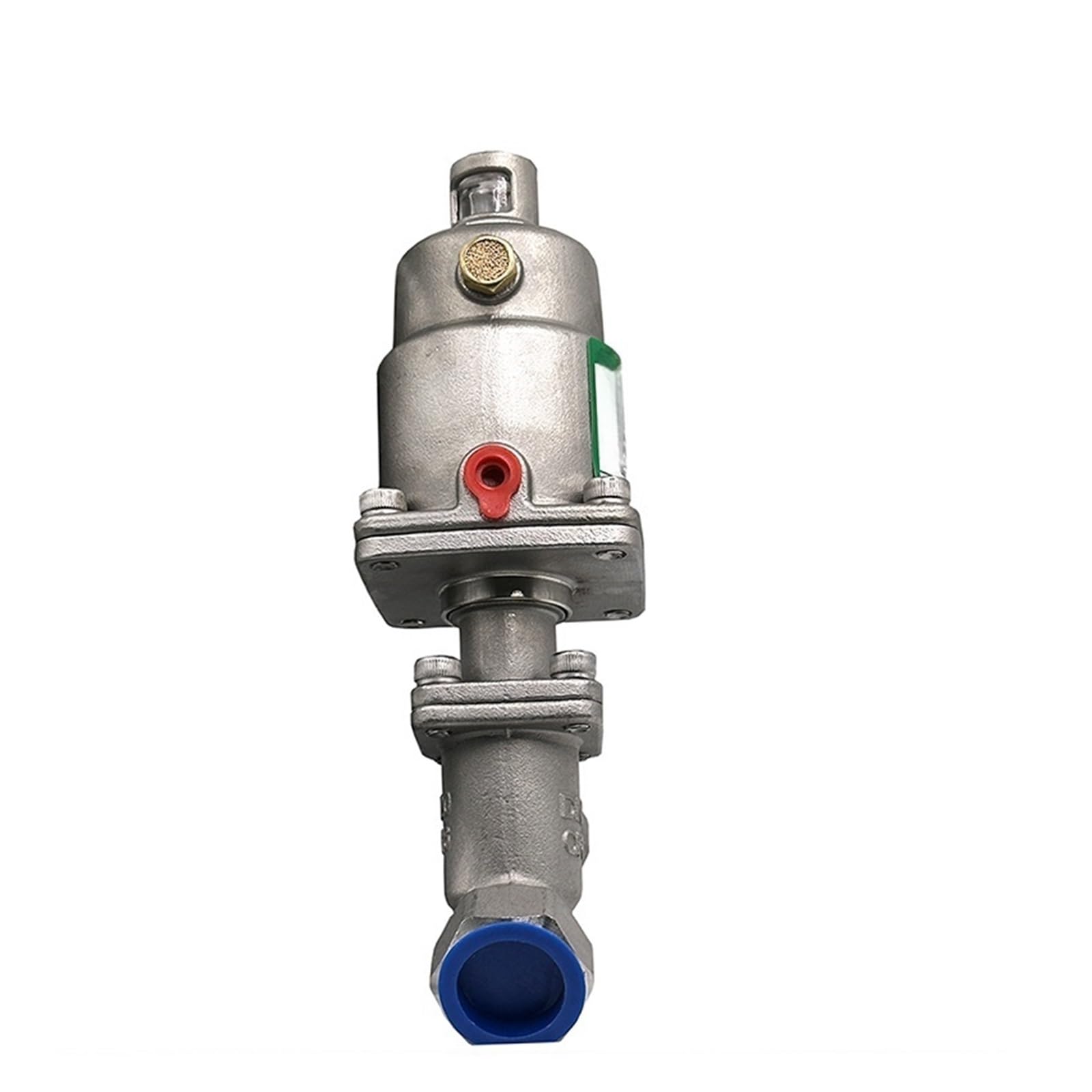 Valvola a sede inclinata con attuatore pneumatico in acciaio inossidabile da 1/2" 3/4" 1" 2" Valvola a sede pneumatica 16 bar(1-1/4",Double Acting)