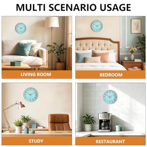 Image of 14Inch Silent Analog Wall Clock Non Ticking Clocks for Living Room