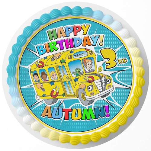 7.5 Inch Magic School Bus Edible Topper