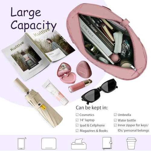 Work Bags for Women- Nursing Clinical Bag with Zipper Large Foldable Travel Bag Water-Resistant Handbag4