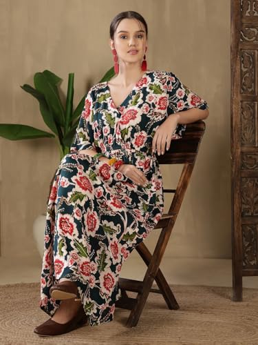 Image of FebQ Elegant & Comfortable Rayon Elastic Dress