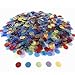YH Poker 1000 Pieces 3/4 inch Transparent Bingo Chips -Mixed Color