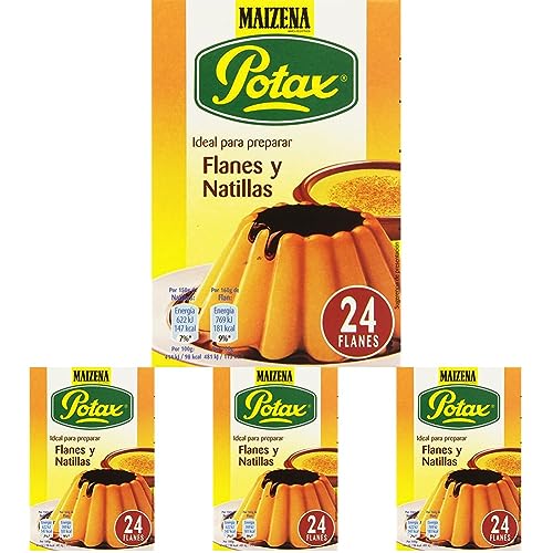 Maizena Potax Preparado para Flanes y Natillas, 192g (Paquete de 4)