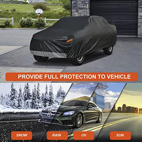 Image of Kayme 7 Layers Truck Cover Fit GMC Canyon (2015-2025) Crew Cab /Extended Cab, Waterproof All Weather, Heavy Duty Outdoor Pickup Truck Cover Sun UV Rain Protection.