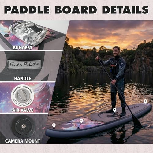 Planche à pagaie gonflable FEATH-R-LITE 3,4 m de qualité supérieure - 5