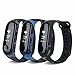 T-BLUER for Xiaomi Mi Band 3 Bands, Colourful Replacement Strap Wirstband for Xiaomi Mi Band 3 Band Smart Bracelet Accessories(No Tracker)
