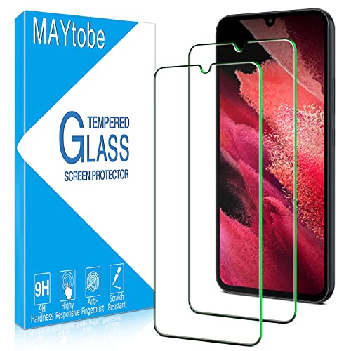 MAYtobe 2 Pack Screen Protector for Samsung Galaxy A34 5G Tempered Glass Upgraded Version Case Friendly 9H Hardness Bubble Free Anti Scratch 0 33mm Ultra Transparent