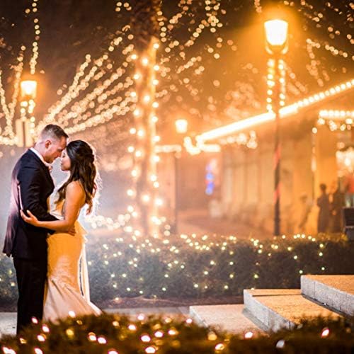 JAMIEWIN 2 Pack Battery Operated Twinkle String Lights 50 LEDs Christmas Fairy Lights 16.5FT 8 Modes String Lights for Party Xmas Decorations Outdoor Indoor