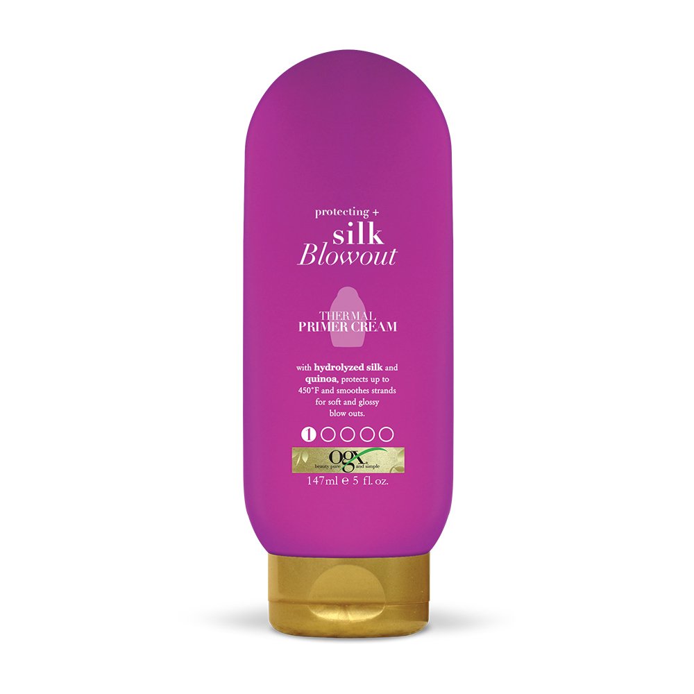 OGX Protecting + Silk Blowout Thermal Primer Cream 5 Ounce Bottle