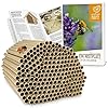 wild dier hart | 200 Nestbuizen met Ø 8 mm voor wilde bijen – 100% ecologische kartonnen buizen voor insectenhotels…