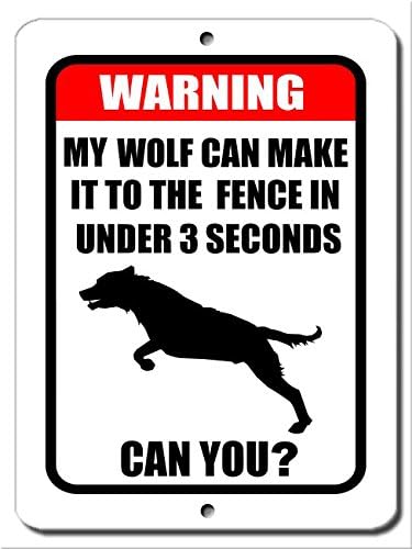 Funny Warning Beware of Dog Pit Bull Aluminum Sign (12x18, Pit Bull 001)