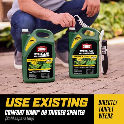Image of Ortho WeedClear Weed Killer for Lawns Refill - Herbicide Lawn Weed Killer, Kills over 250 Listed Weeds Including Dandelion and Clover, 1 Gal.