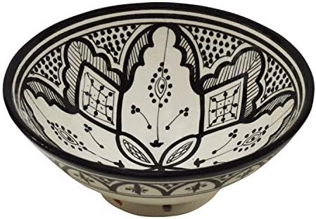 Moroccan Handmade Ceramic Serving Bowl - Large 12 Inches Across - View #8