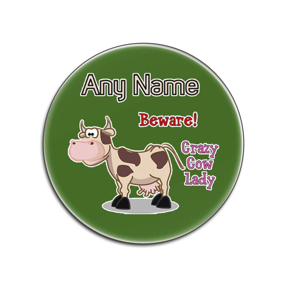 Dessous-de-verre Crazy Cow Lady : protégez vos tables des taches avec ce lot de 4 ronds