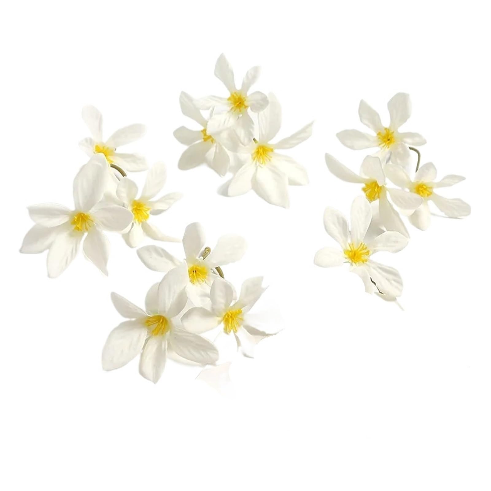 Casetlong 10/20pcs 9cm Artificial Flower Silk Head Simulation Home Decoration Wedding Craft(White,20Pcs)