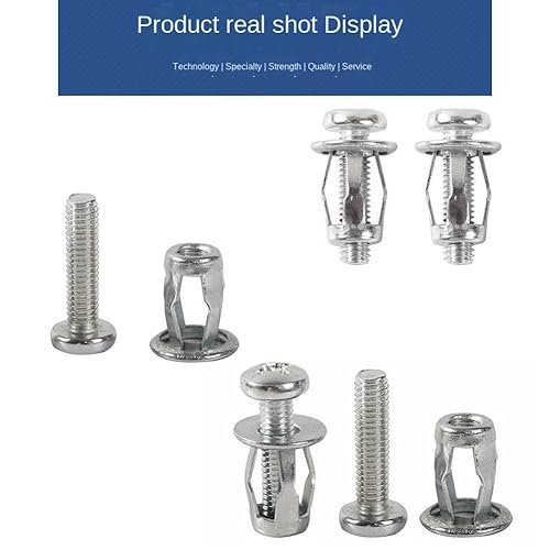 Miniatura 6 de Tuerca de pétalos de tornillo de expansión, M4 M5 M6 M8 Molly Jack tuercas con tornillos, kit surtido de tuercas para pared hueca, hierro para pared