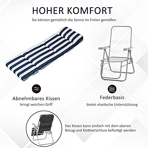 Outsunny - 2 X SEDIE Sedia da Giardino Sedia a